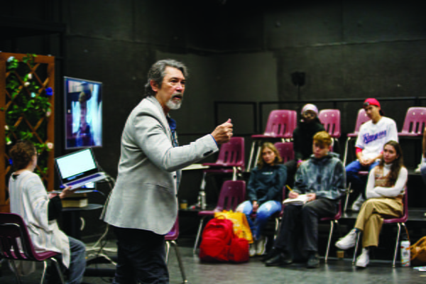 Lou Diamond Phillips during his residency at UTA